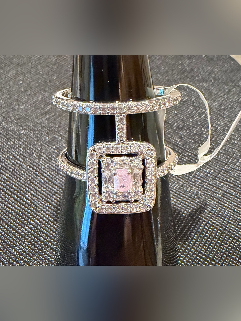 NEW NWT BP Pink CZ ring Size 8